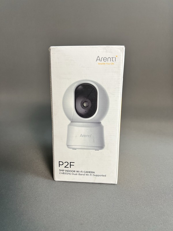 New Arenti P2F 5MP 3K Indoor Wi-Fi Camera Dual-Band 2.4 GHz & 5GHz Wi-Fi