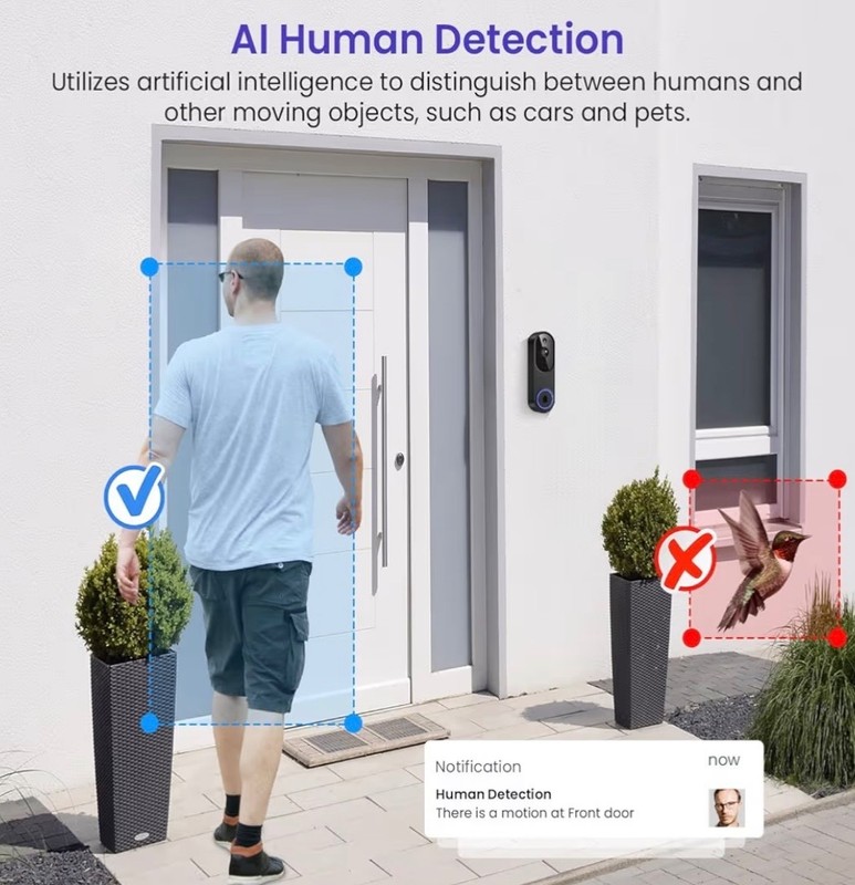 WiFi Ring Doorbell 1080P HD Security Camera Wireless Door Bell Camera With Chime gallery