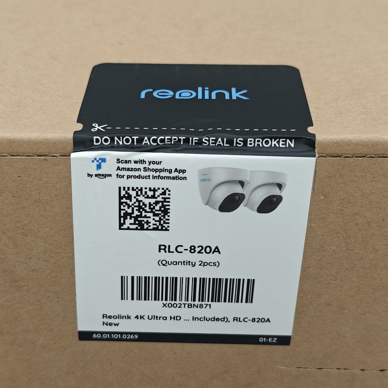 Reolink RLC-820A Dome Security Camera, 8MP Poe, 4K Ultra HD, Pack of 2 gallery