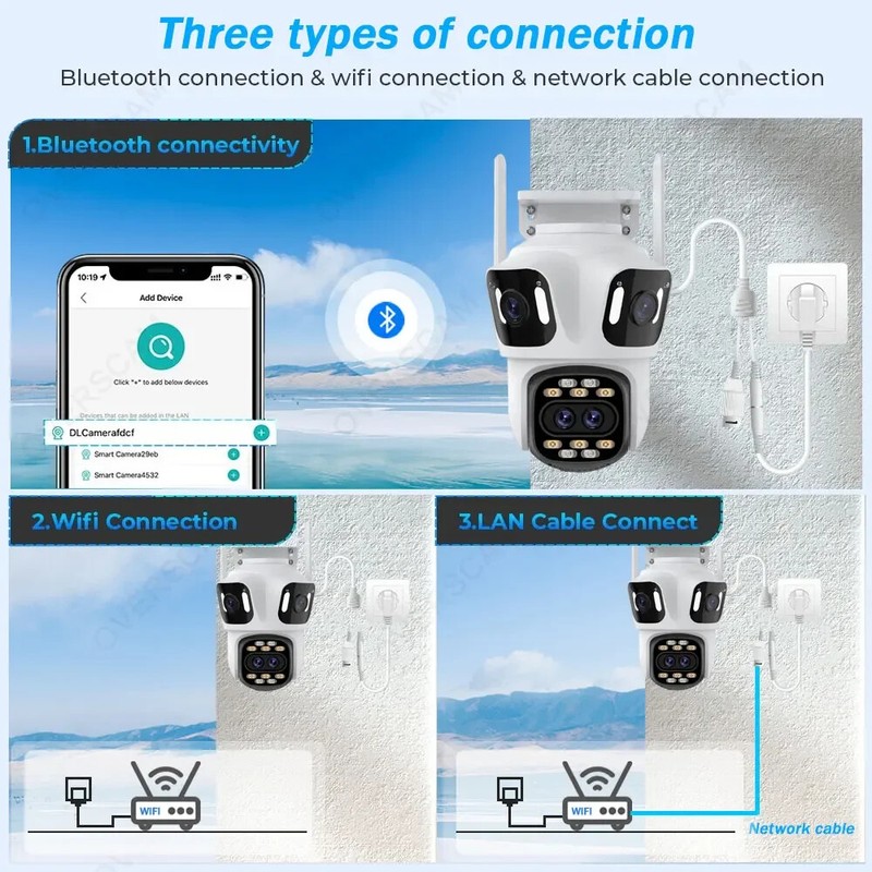 16MP WiFi Camera Outdoor Home Security Auto Tracking P2P PTZ Video Surveillance gallery
