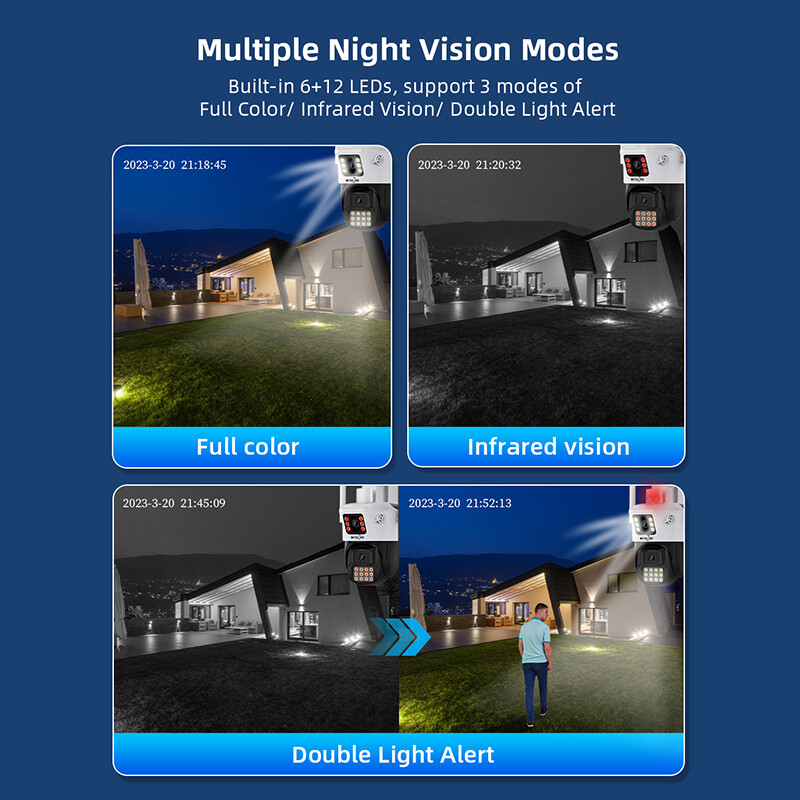 8MP 4K Wifi Security Camera Dual Lens 1-8X Zoom Outdoor Cam PTZ IP Night Vision gallery