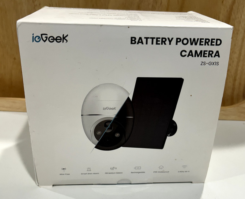 ieGeek ZS-GX1S Wireless Outdoor Battery Power Security Camera Solar Pan NightVis