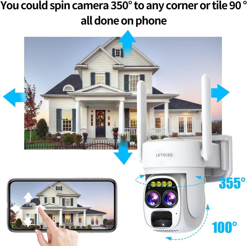 Smart Outdoor Security Camera with Solar Power - Full HD, 2-Way Audio & Alerts gallery