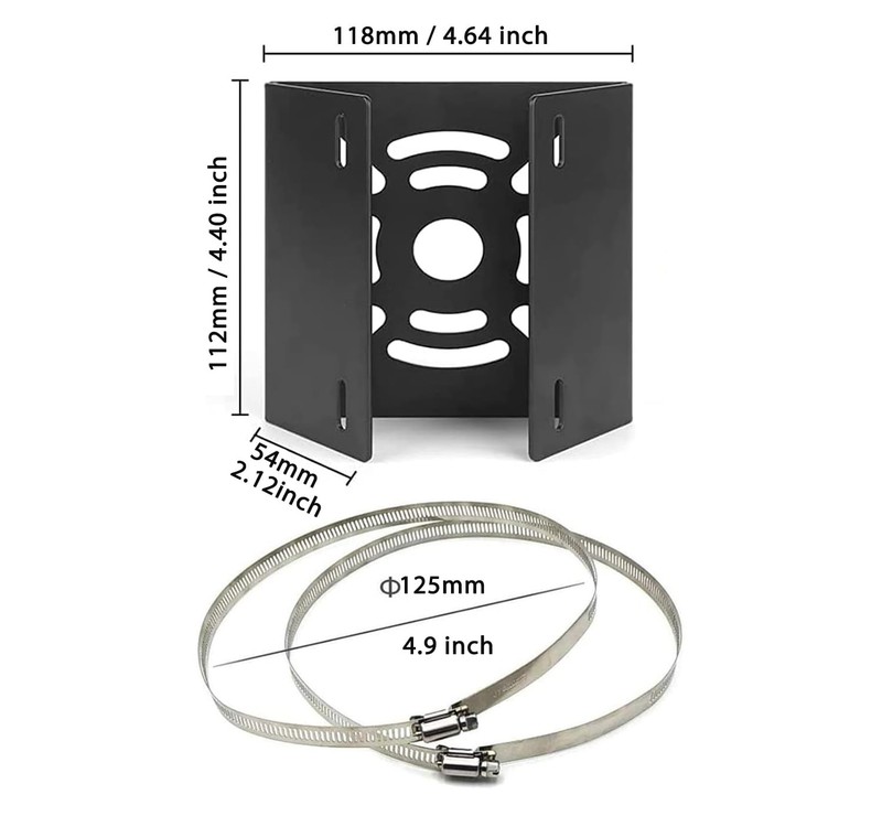 WiTi Universal Vertical Pole Mount for Security Camera, Solid Metal Mounting ... gallery