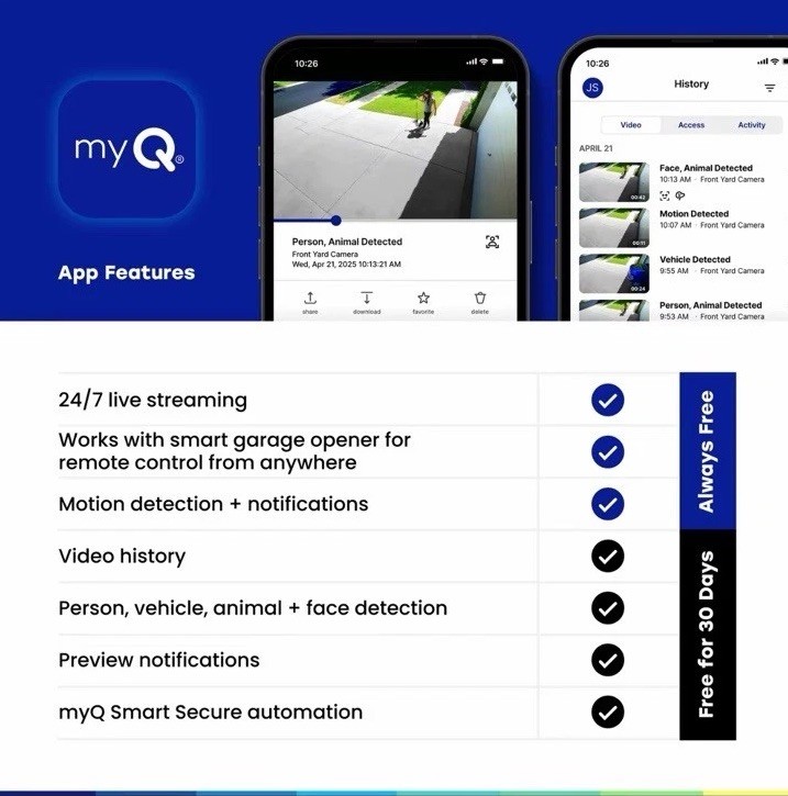 myQ Outdoor Battery Camera 3 Pack Wireless Security Cameras 1080P HD gallery