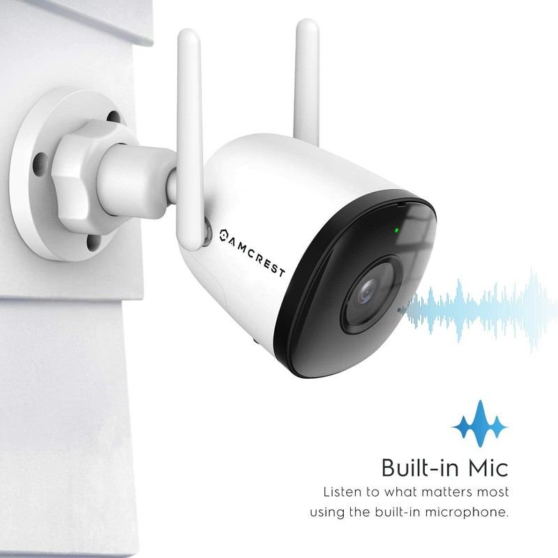 Amcrest 1080P Smart Home Wifi 2MP Outdoor Security Camera Wireless System w Mic gallery