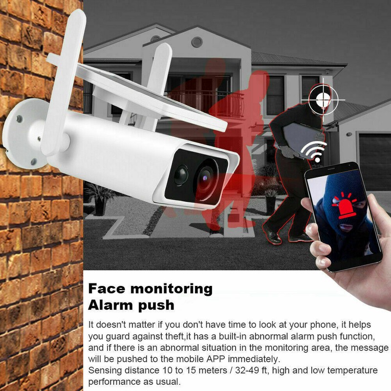 Solar WiFi Camera Wireless Outdoor IP Security CCTV Surveillance System HD 1080P gallery