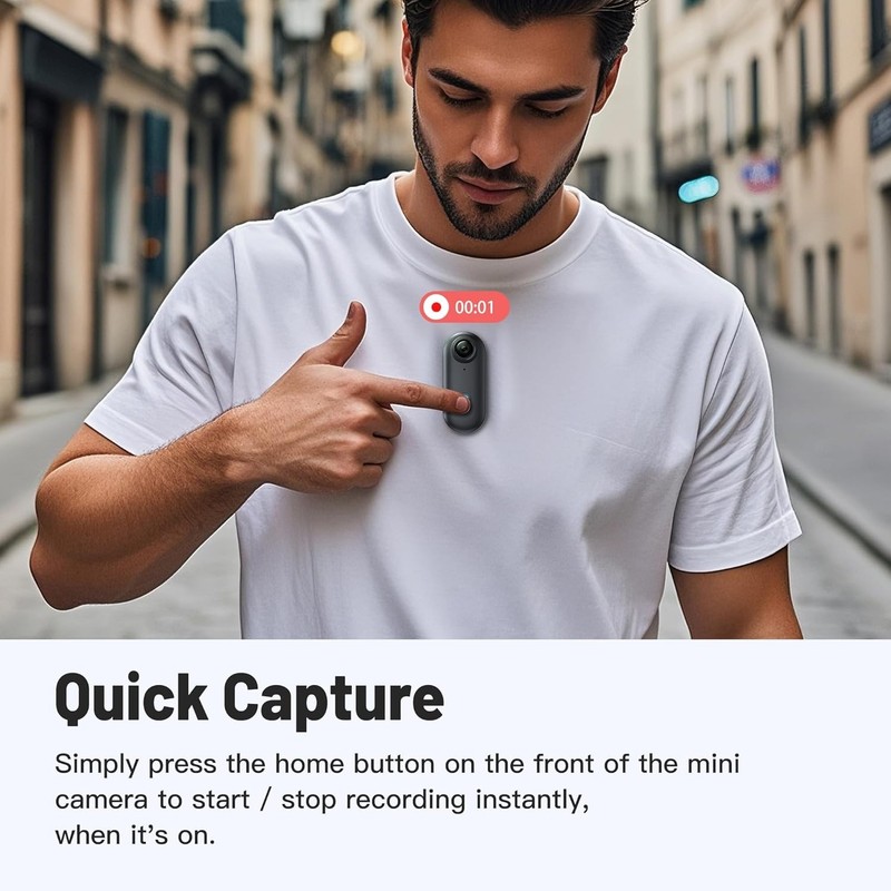 Thumb Size Action Camera 1080P HD, Hands-Free Mount Anywhere gallery