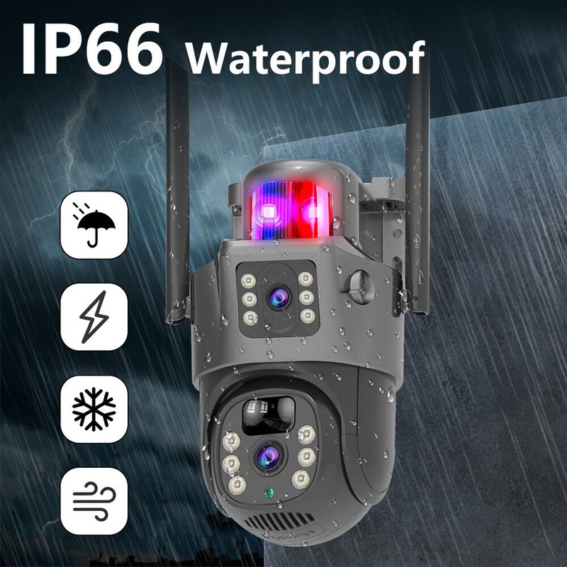 Solar Battery Powered Wireless WiFi Outdoor Pan/Tilt Home Security Camera System gallery