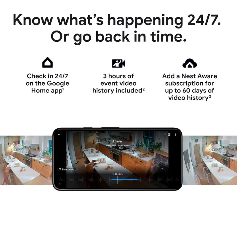 Google Nest Cam Outdoor or Indoor, Battery - 2Nd Generation - 1 Pack gallery