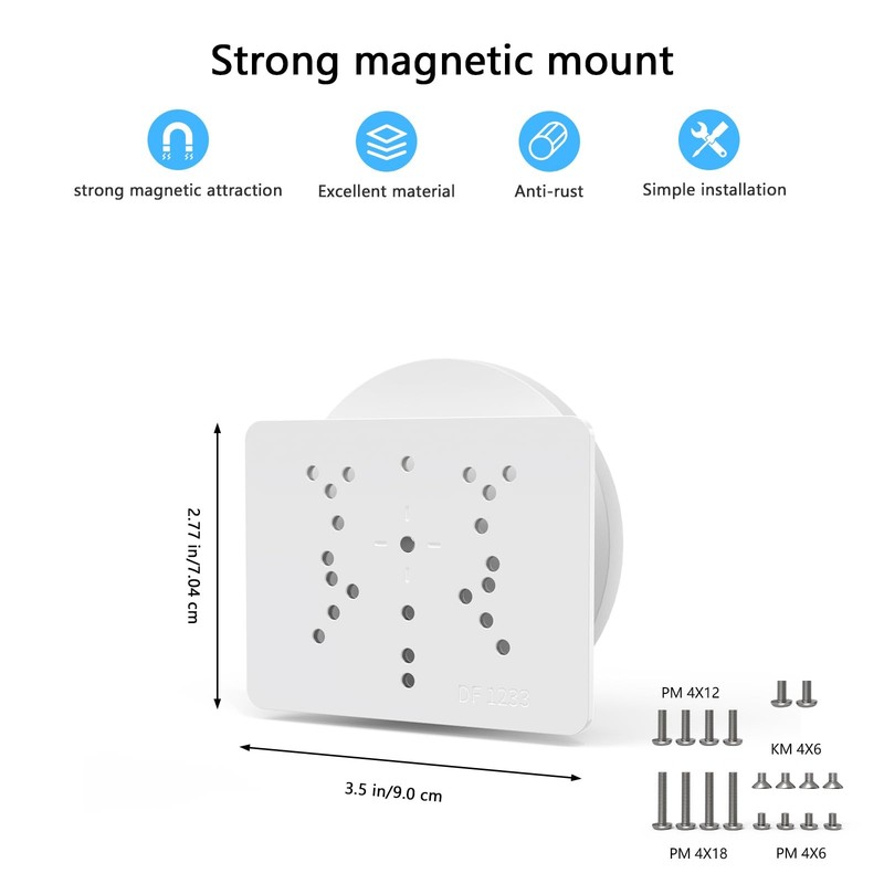 Magnetic Mount for AOSU D1 SE/Lite/Max,Reolink Argus 3MP/4MP/5MP/2K,ANSQUE(GU... gallery