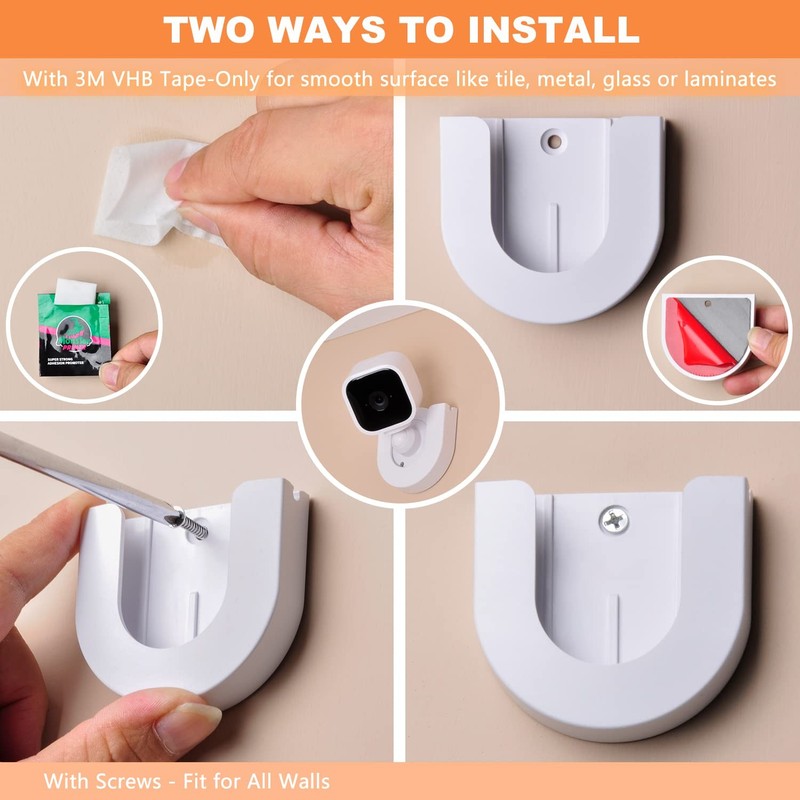 Blink Mini Adhesive Wall Mount Bracket, Strong Adhesive Durable Mount Stand f... gallery