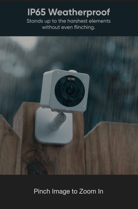 Wyze Cam Indoor/Outdoor OG Security Camera - White,used In MINT!, 32GB SD INCL! gallery