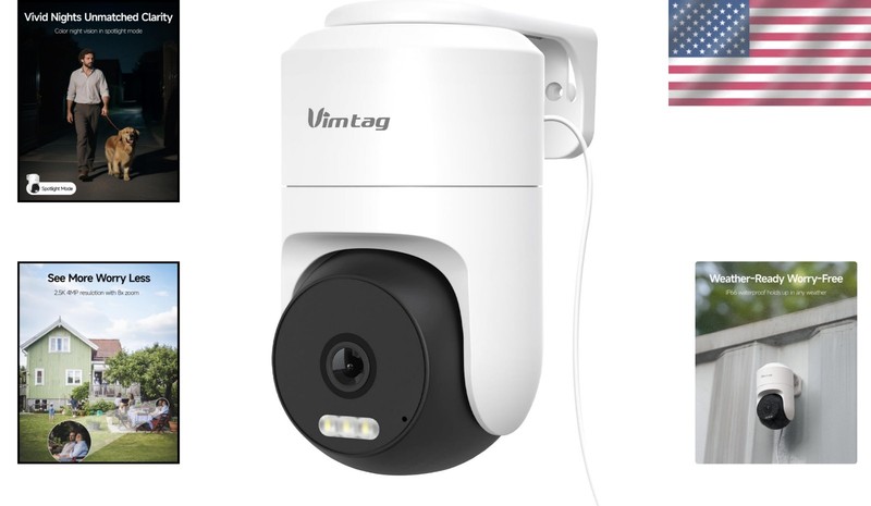 Smart Outdoor Camera 2.5K with 8x Zoom - Dual-Band WiFi & Two-Way Audio gallery