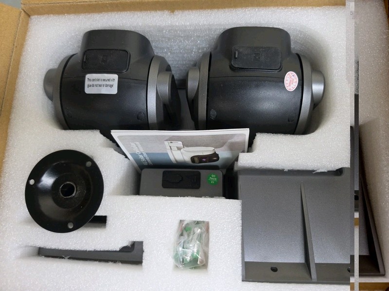 CowWolf Black 4G Cellular Data 360° Dual Lens Wall Mounted Home Security System gallery