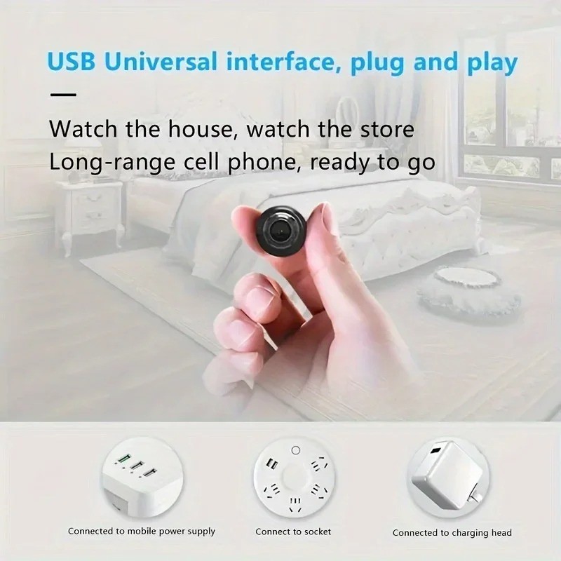 1080P HD Mini WiFi Camera Indoor Safety Security Surveillance Baby Monitor Night gallery