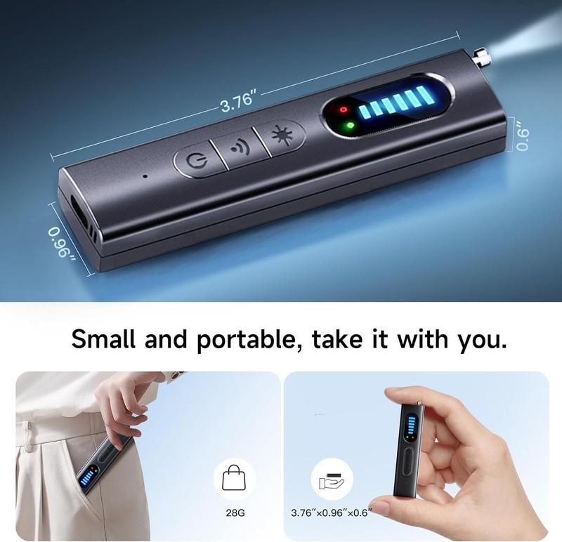Hidden Camera Detector with Signal Strength Detection for Privacy Protection gallery