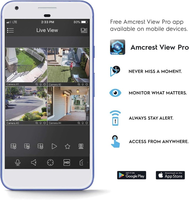 Amcrest 5Mp Outdoor Poe Security Camera With Night Vision And Built-in Mic gallery