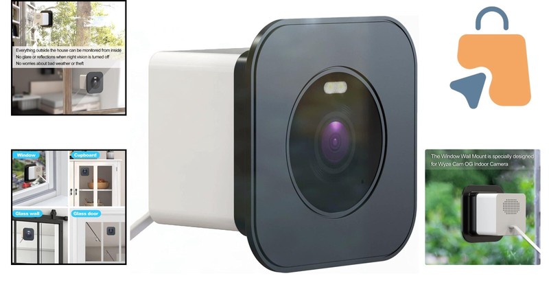 Ultimate 3-Pack Wyze Cam OG Adhesive Window Mounts - Scratch-Free Design gallery