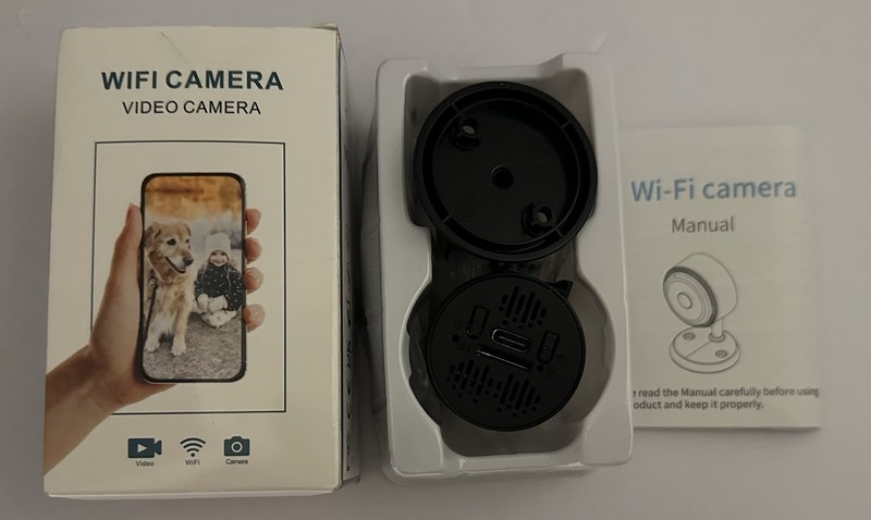 A906 Wifi Camera, Video Camera, Rechargeable PNK&WT gallery