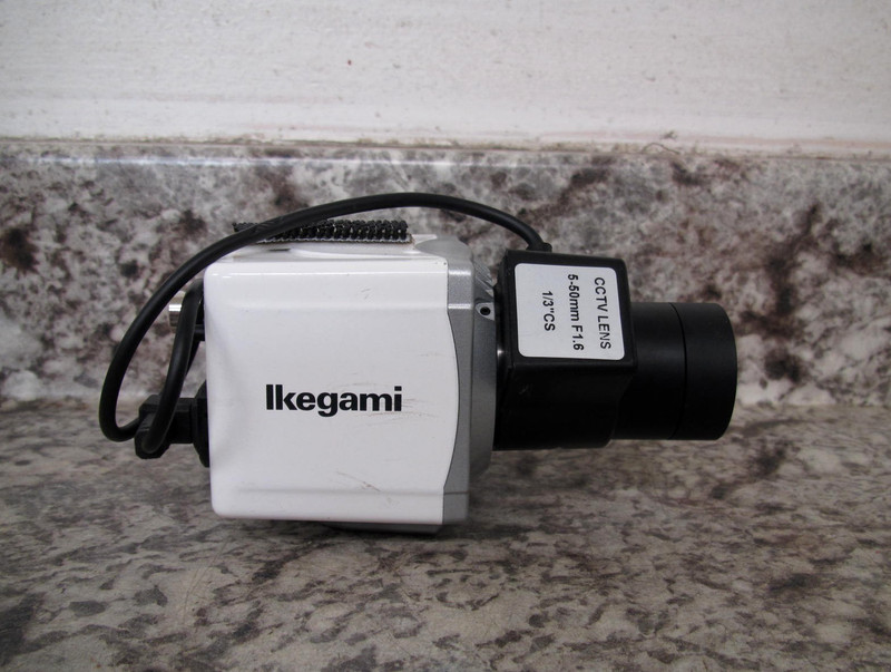 Ikegami ISD-A15S Compact Cube Color Camera w/ 5-50mm F1.6 1/3 CS CCTV Lens Used gallery