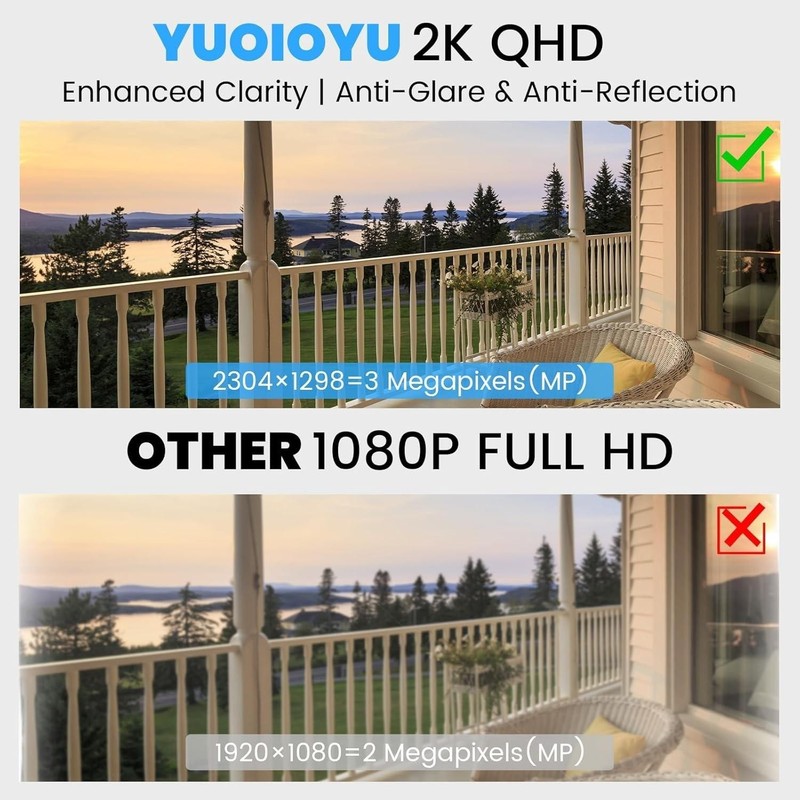3MP 2K Window Security Camera Full Color Night Vision AI Motion Detection WiFi gallery