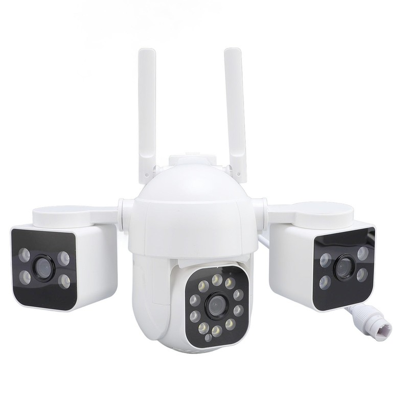 Wireless Security Camera Three Lens 1MP HD 360 Degree Pan Tilt 2 Way Talk O GOVX gallery