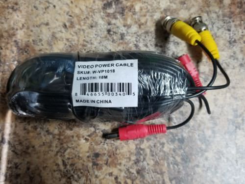 Zmodo CBH-BUS23NM VIDEO Cables Authentic Length 18M SKU# W-VP1018 Replacement