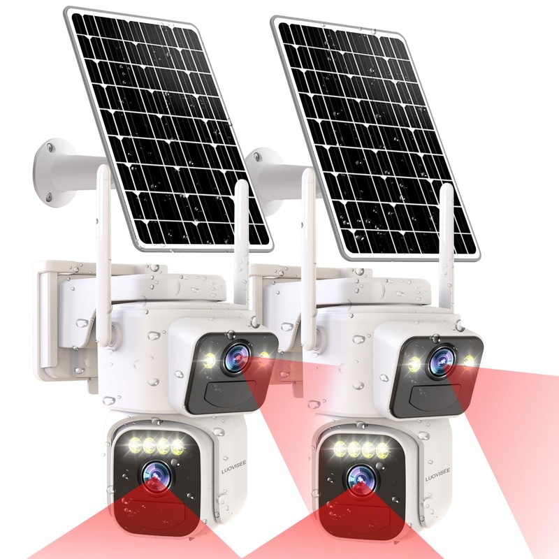 Cameras for Home Security with Dual Lens,2.4G/5G WiFi Outdoor Camera Wireless…