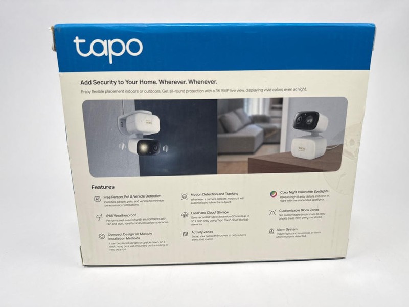 Tapo 3K 5MP Pan Tilt Indoor Outdoor Security Camera 360 Motion Tracking WiFi gallery