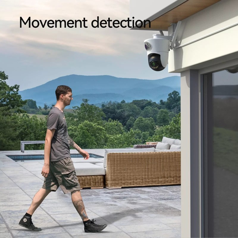 TMEZON 4MP Home Security WiFi IP Camera Outdoor PTZ Motion Detection Wide Angle gallery