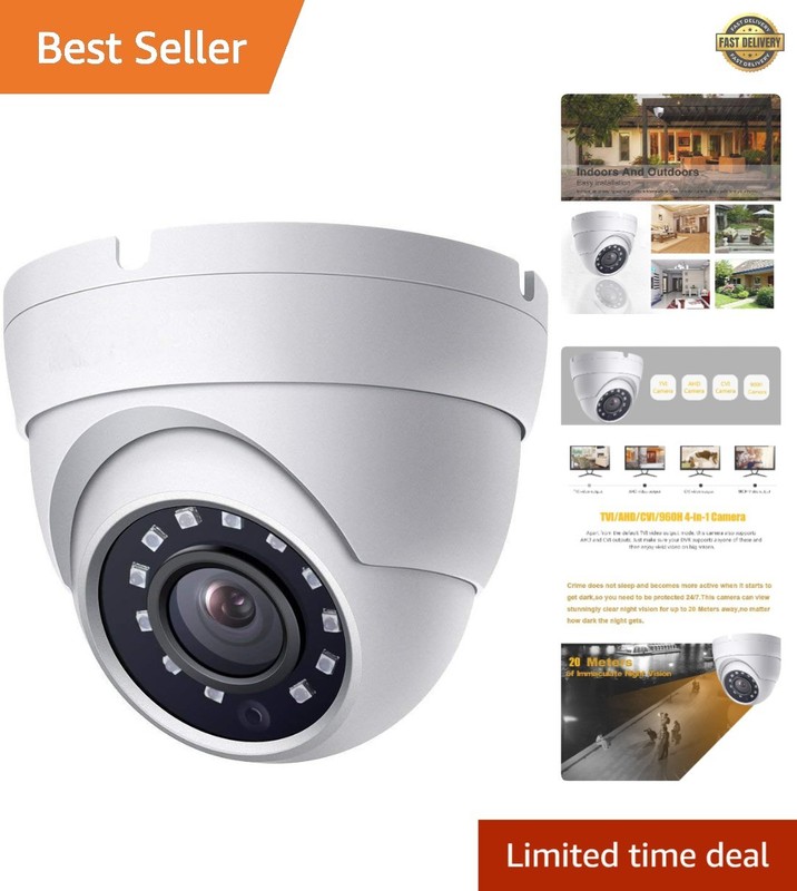 Reliable 2MP Dome CCTV Camera with Rating & Remote Control Features