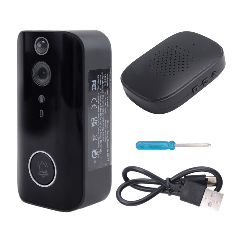 Doorbell Camera, 1080P Wire Less Doorbell Camera Wifi Connection, Voice2259