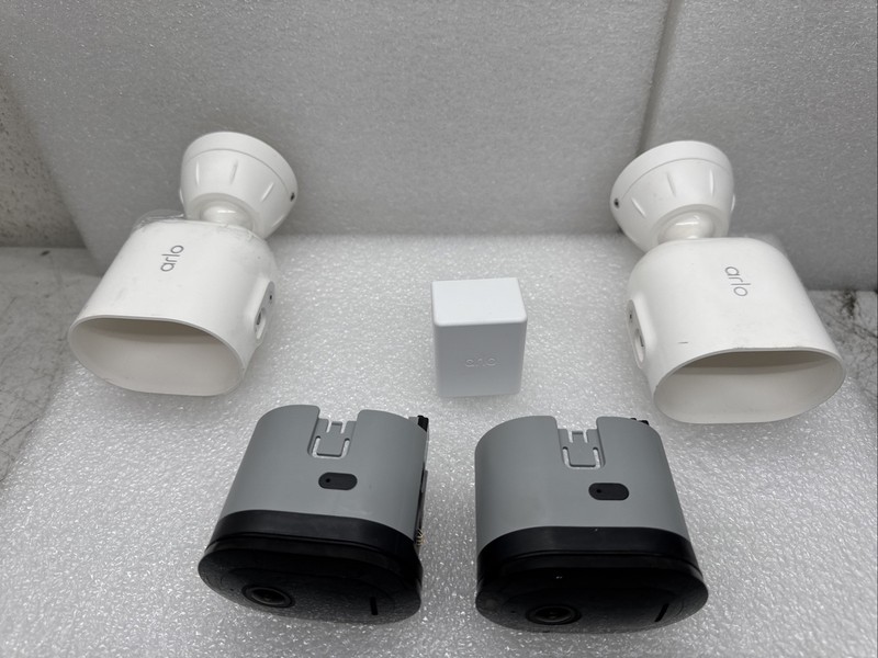 Lot Of 2 Arlo Pro 4 Spotlight Wireless Camera Single VMC4041P WHITE UNTESTED LOT