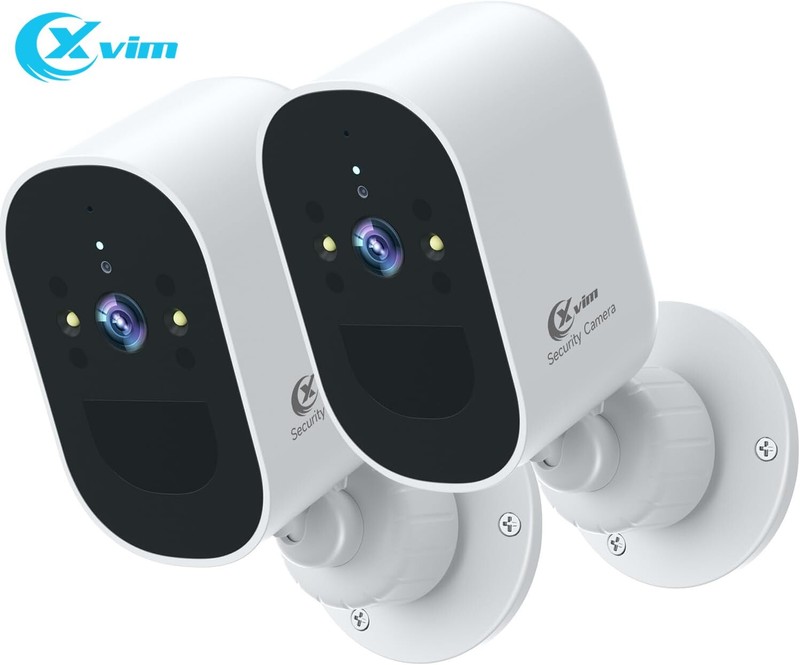 XVIM 2PCS 1080P Security Cameras Wireless Outdoor WiFi Home Security Camera