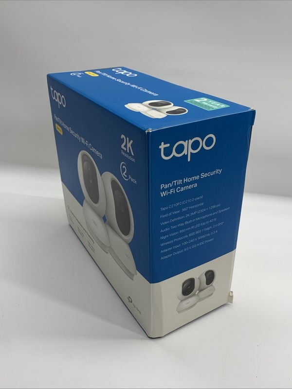 Tapo C210P2 2K Pan/Tilt Security Camera Motion Detection 2-Way Audio Siren 2PK gallery
