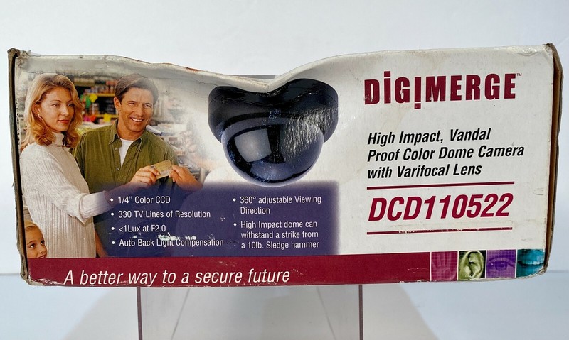 Flir DIGIMERGE High Impact Vandal Proof Color Dome Camera w/Varifocal Lens gallery
