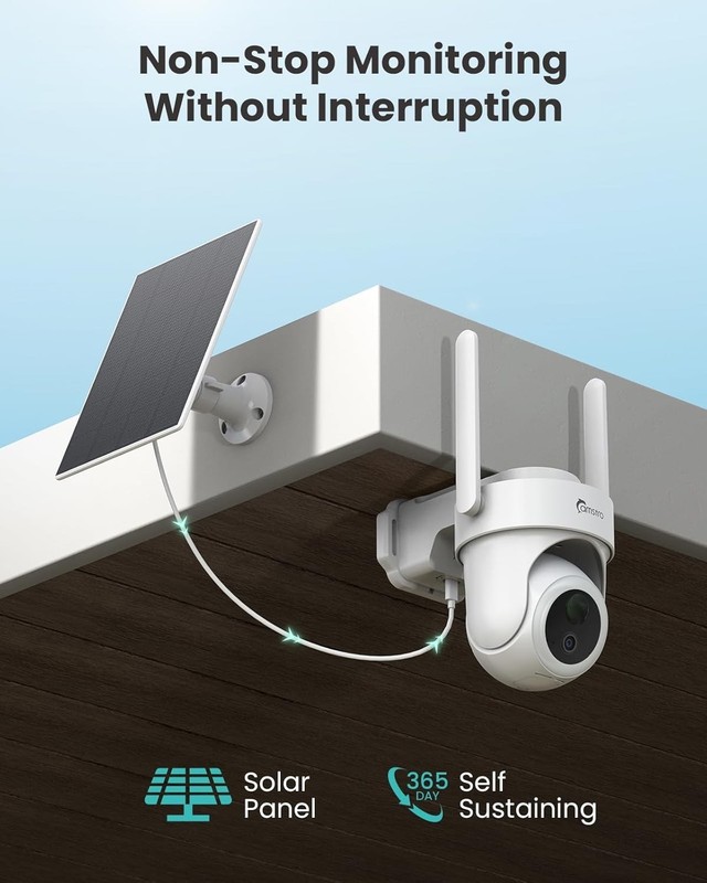 CAMSTRO 4K Security Wireless Cameras, 64G Local Storage HomeBase, AI Recognition gallery