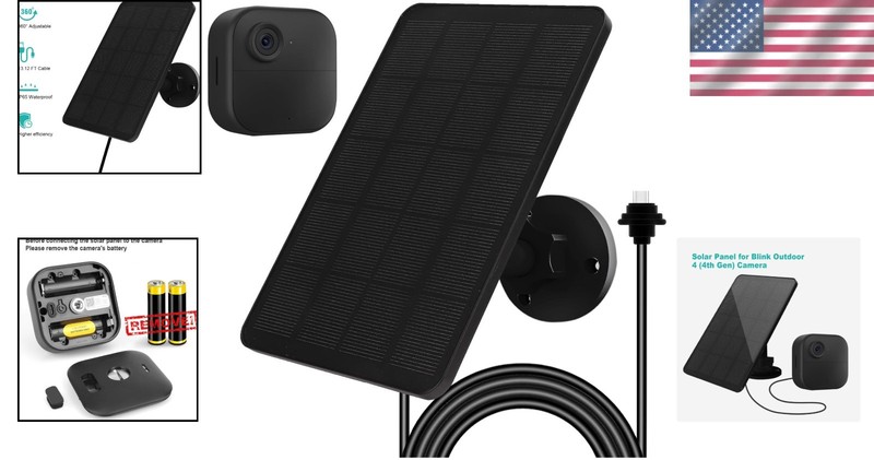 Solar Panel for Blink Outdoor 4 - 4W Power gallery