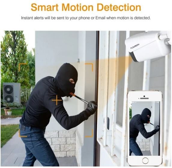 FLOUREON 3.0MP Wireless CCTV Home Security Camera System Auto Cascading NVR gallery