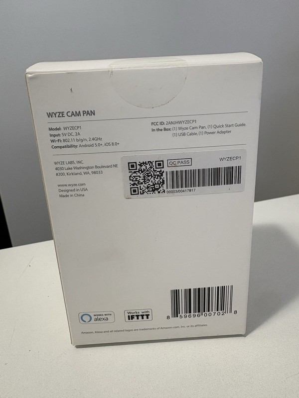 NIB Wyze Cam Pan 1080p Pan/Tilt/Zoom WiFi Indoor Smart Home Camera White WYZECP1 gallery