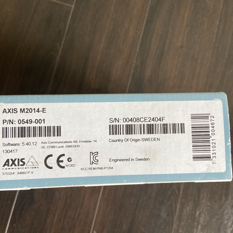 Axis M2014-E High-Performance Compact Bullet Outdoor Mini POE 0549-001 gallery