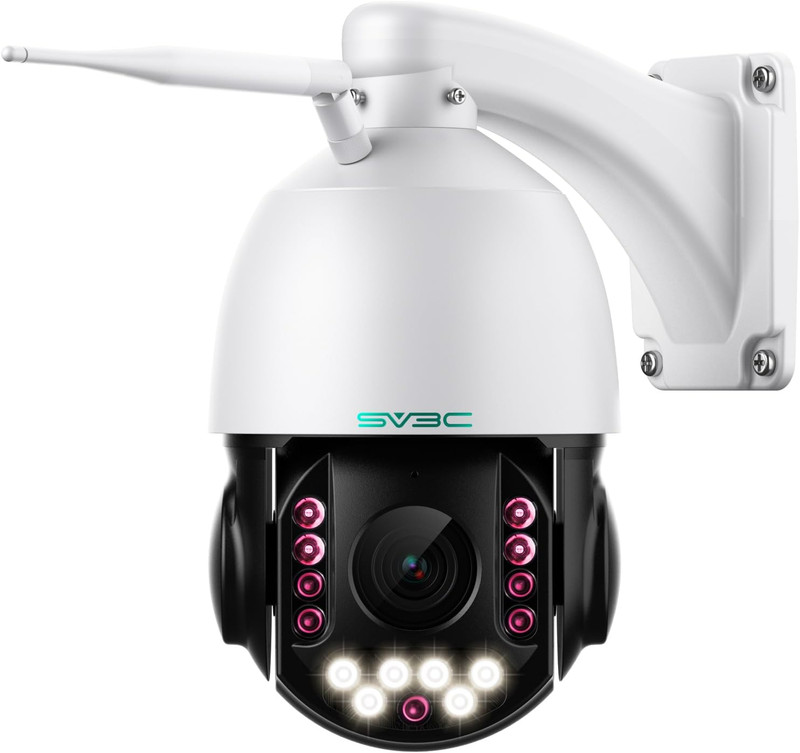 4K 36X Zoom PTZ Camera Outdoor, 8MP Dual Band Wifi Security IP Cameras with Floo