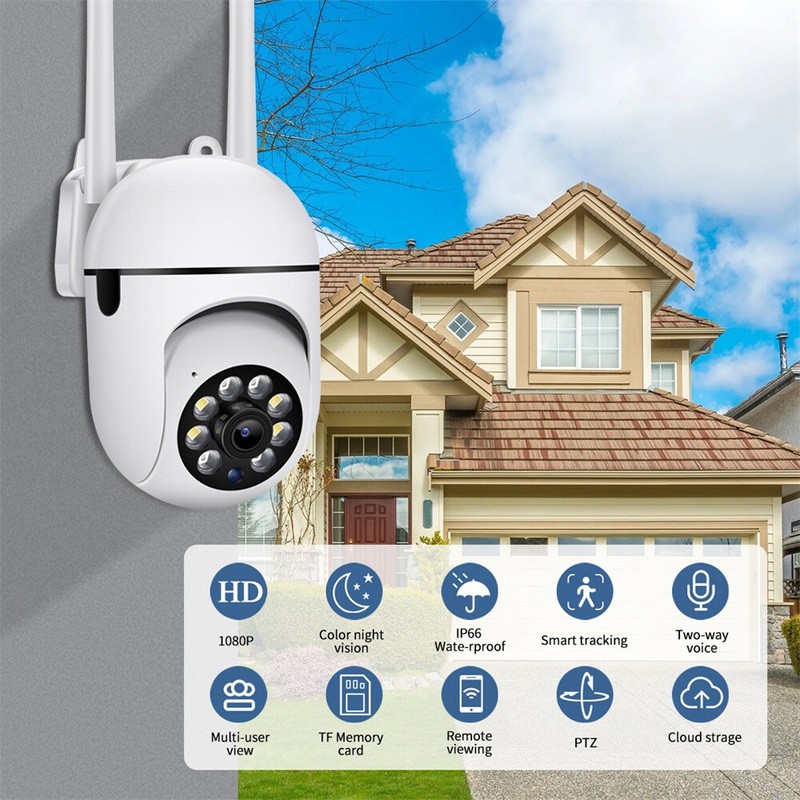 Wireless 5G WiFi Security Camera System Outdoor Home Night Vision 1080P HD Cam