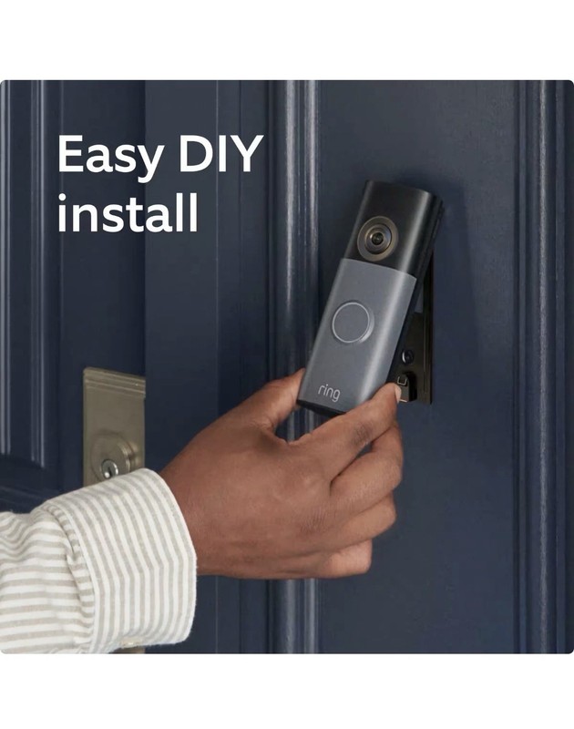 Ring Battery Doorbell (newest model) Retinal 2K with wide-angle video/ New gallery