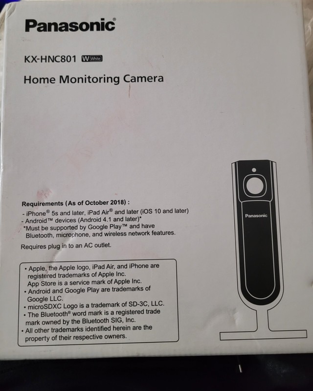 Panasonic KX-HNC801 Indoor Full HD 1080p Home Monitoring Camera.