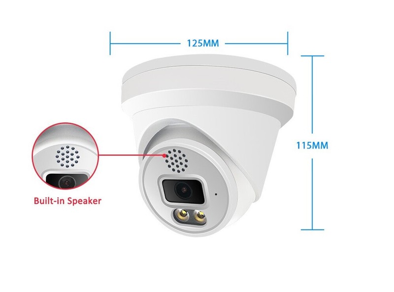 ColorVu IR Smart Dual Light Hikvision Compatible 5MP IP Camera Turret POE W/MIC gallery
