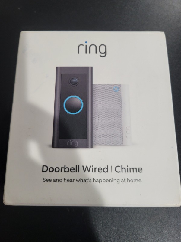 Brand New Sealed Ring Wired 1080p Wifi Video Doorbell with Chime B09NLDYGHQ