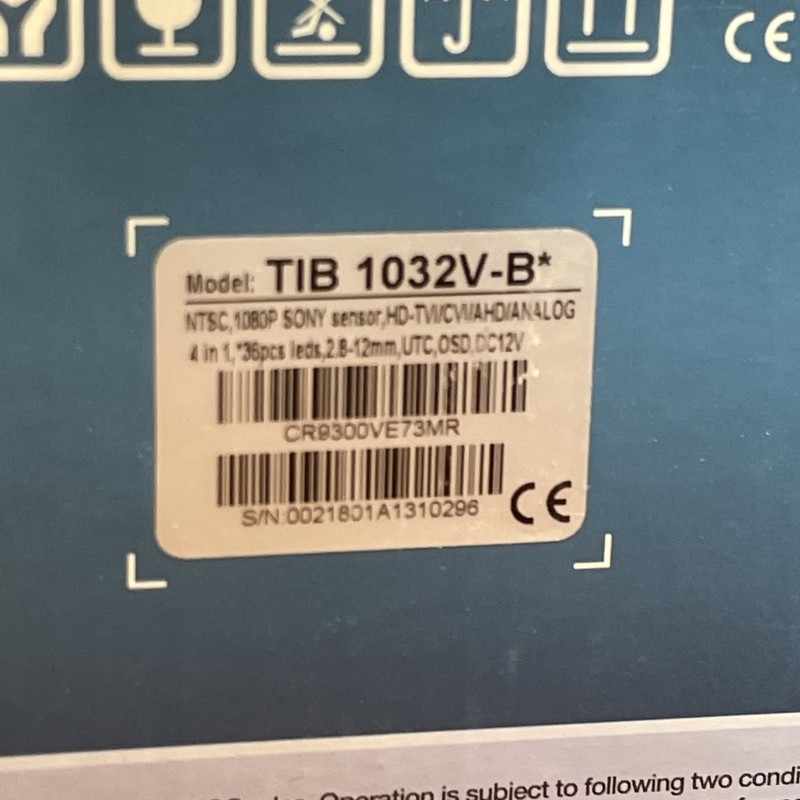 New TIB-1032V HD-TVI 1080p 2MP IR LED Eyeball Dome Security Camera 2.8-12mm Lens gallery