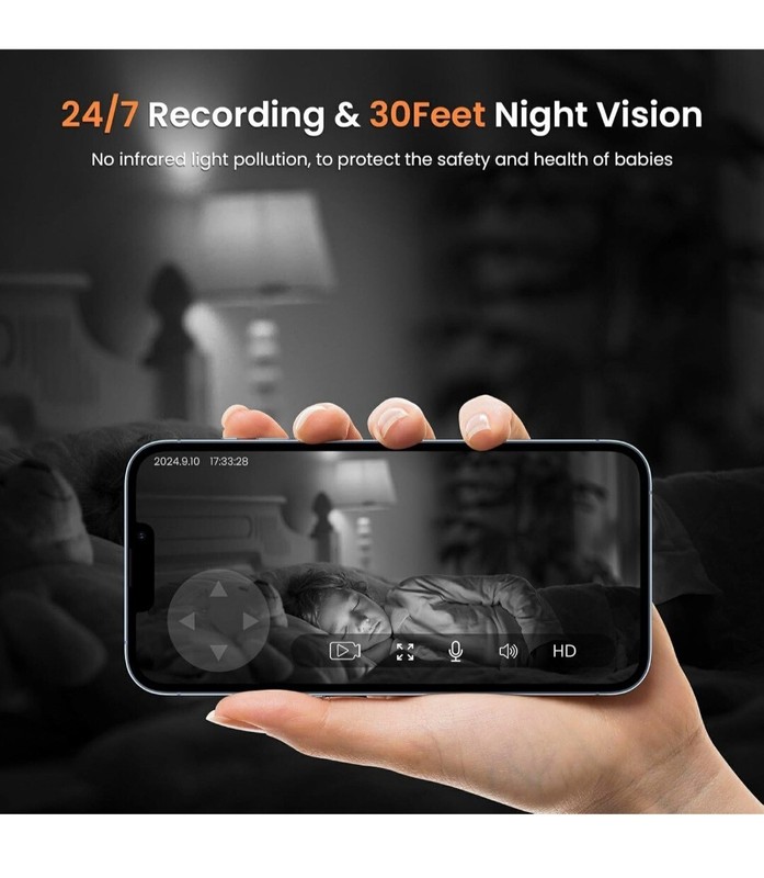 Pet Camera 360° Home Security Cameras Pan/Tilt Night Vision Motion Detect 2.4GHz gallery